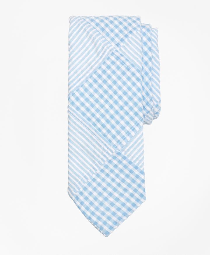 Brooks Brothers Men's Patchwork Seersucker Tie