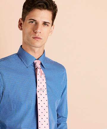 Brooks Brothers Windowpane Nine-to-nine Cotton Broadcloth Sport Shirt