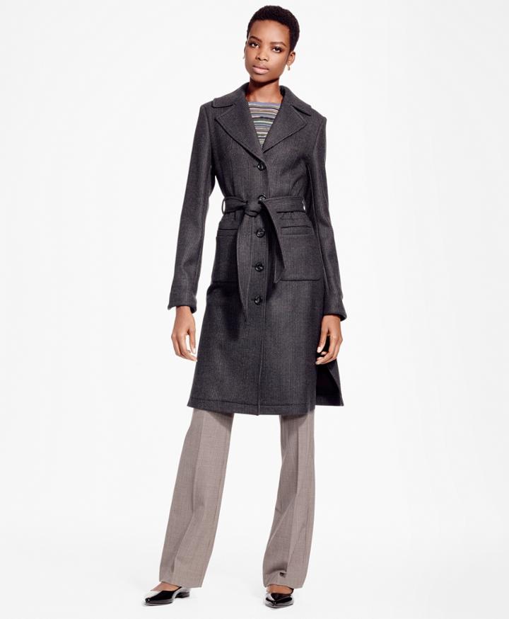 Brooks Brothers Women's Double-face Twill Coat