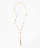 Brooks Brothers Long Geo Bar Pendant Necklace