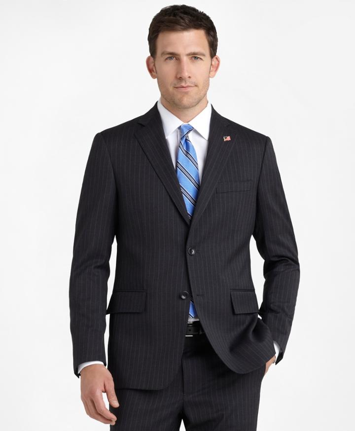 Brooks Brothers Men's Regent Fit Stripe 1818 Suit