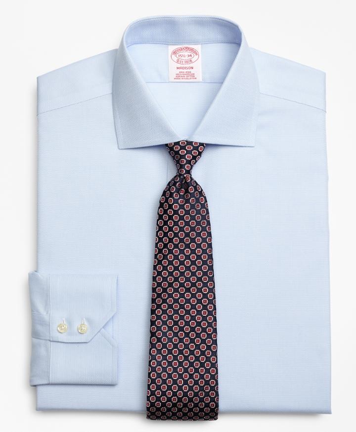 Brooks Brothers Regular Fit Classic-fit Dress Shirt, Non-iron Textured Circles