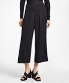 Brooks Brothers Women's Cropped Crepe Palazzo Pants
