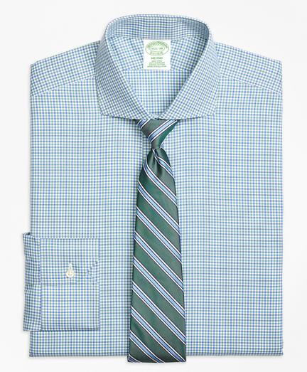 Brooks Brothers Non-iron Milano Fit Micro Framed Gingham Dress Shirt