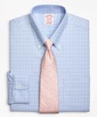 Brooks Brothers Men's Brookscool Regular Fit Classic-fit Dress Shirt, Non-iron Ground Check