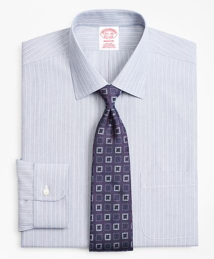Brooks Brothers Madison Classic-fit Dress Shirt, Non-iron Hairline Ground Alternating Stripe