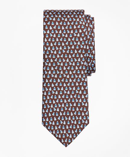 Brooks Brothers Winter Hat Print Tie