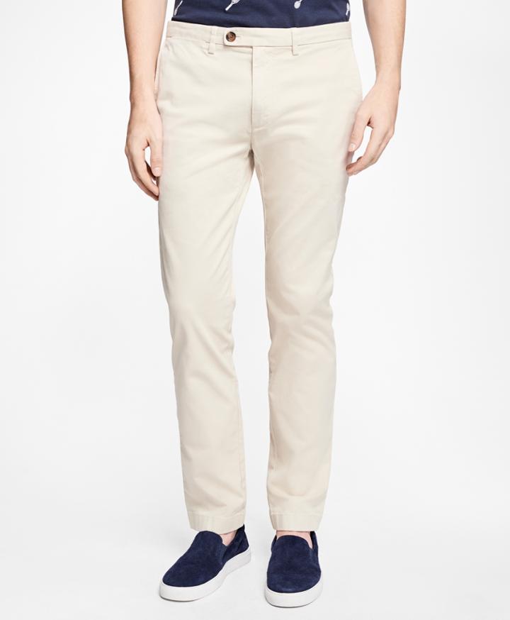Brooks Brothers Men's Slim-fit Garment-dyed Stretch Chinos