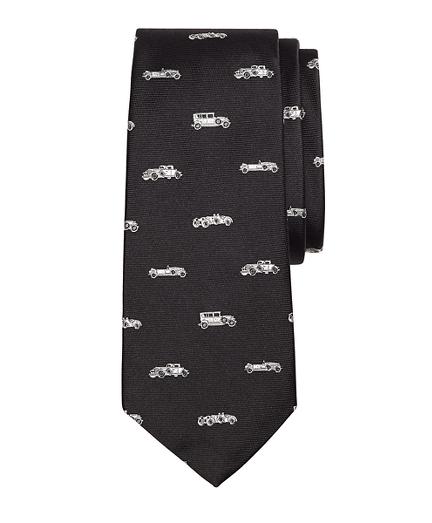 Brooks Brothers Novelty Vintage Car Silk Tie