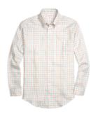 Brooks Brothers Madison Fit Gingham Linen Sport Shirt