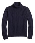 Brooks Brothers Saxxon Wool Cable Turtleneck