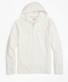 Brooks Brothers Solid French Terry Hooded Henley