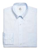 Brooks Brothers Men's Blue Stripe Button-down Shirt