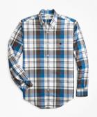 Brooks Brothers Milano Fit Bold Plaid Zephyr Sport Shirt