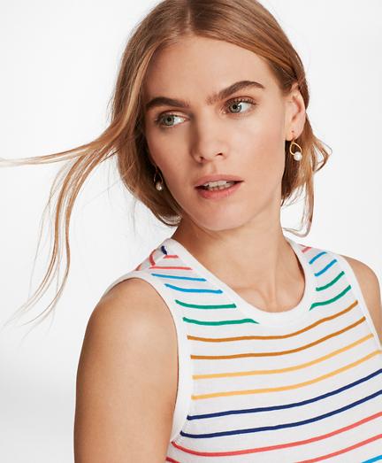 Brooks Brothers Textured Stripe Supima Cotton Shell