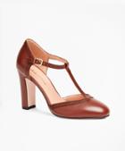 Brooks Brothers Leather T-strap Pumps