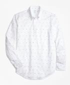Brooks Brothers Men's Milano Fit Palm Tree Print Sport Shirt