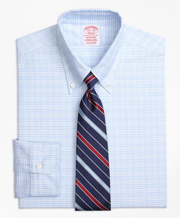 Brooks Brothers Original Polo Button-down Oxford Traditional Relaxed-fit Dress Shirt, Plaid