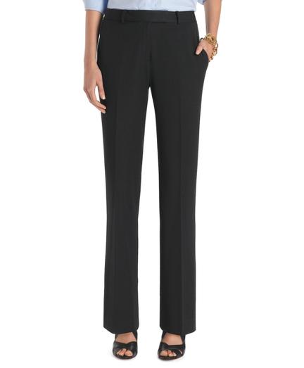 Brooks Brothers Plain-front Caroline Fit Fluid Stretch Dress Trousers