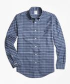 Brooks Brothers Non-iron Regent Fit Heathered Windowpane Sport Shirt