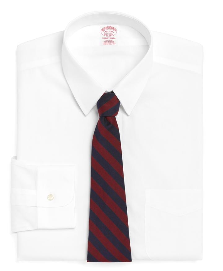Brooks Brothers Men's Relaxed Fit Relaxed-fit Dress Shirt, Non-iron Tab Collar
