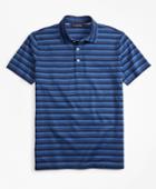 Brooks Brothers Men's Slim Fit Cotton Jersey Stripe Polo Shirt