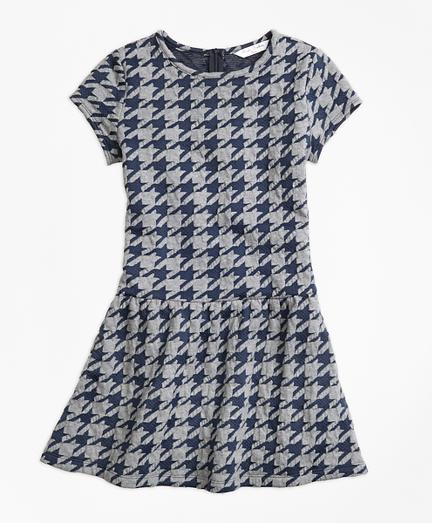 Brooks Brothers Jacquard Houndstooth Dress