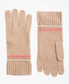 Brooks Brothers Merino Wool-blend Fair Isle Gloves