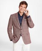 Brooks Brothers Men's Regent Fit Rust With Tan Check Sport Coat