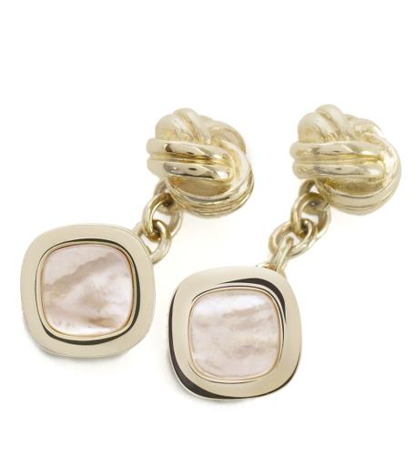 Brooks Brothers Gold Knot And Square Cuff Link