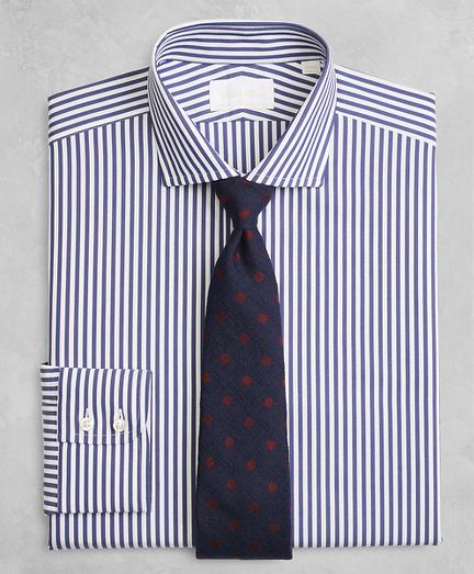 Brooks Brothers Golden Fleece Milano Slim-fit Dress Shirt, English Collar Stripe