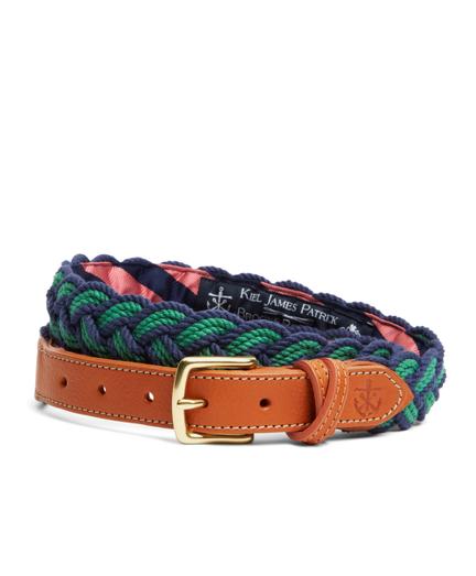 Brooks Brothers Kiel James Patrick Bb#4 Braided Belt