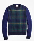 Brooks Brothers Stewart Hunting Tartan Wool-blend Sweater