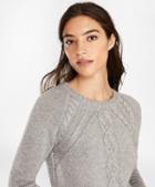 Brooks Brothers Wool-blend Cable-knit Raglan Sleeve Sweater