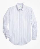 Brooks Brothers Milano Fit Oxford Double-stripe Sport Shirt