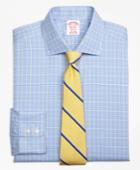 Brooks Brothers Men's Non-iron Regular Fit Glen Plaid Overcheck Dress Shirt