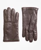 Brooks Brothers Whipstitched Cashmere-lined Leather Gloves
