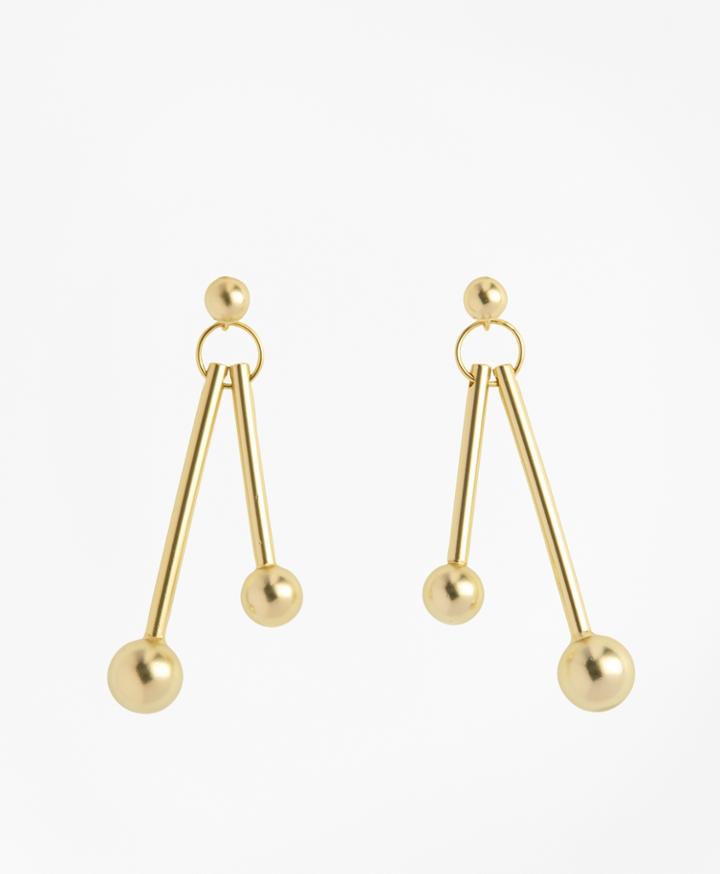 Brooks Brothers Women's Ball-and-bar Drop Earrings