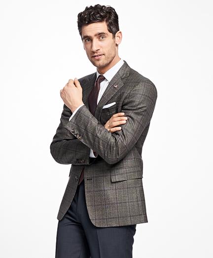 Brooks Brothers Regent Fit Saxxon Wool Windowpane Sport Coat