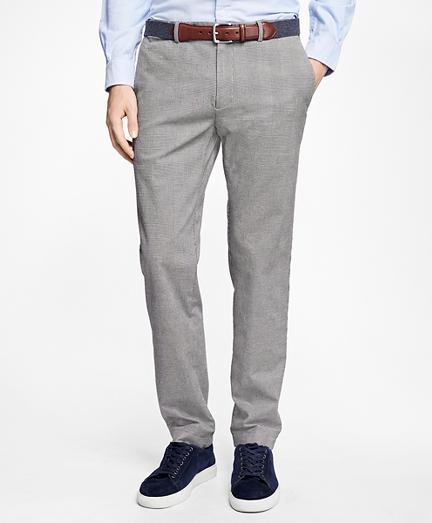 Brooks Brothers Slim-fit Glen Plaid Stretch Chinos