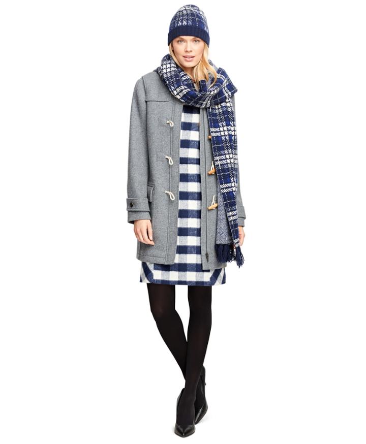 Brooks Brothers Women's Melton Toggle Coat