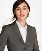 Brooks Brothers Women's Bird's-eye Stretch-wool Two-button Jacket