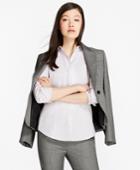 Brooks Brothers Women's Petite Non-iron Striped Dobby Cotton Tailored Shirt