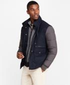 Brooks Brothers Men's Water-resistant Wool-blend Bomber Jacket