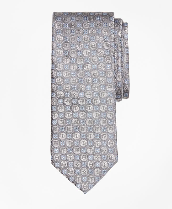 Brooks Brothers Men's Tonal Medallion Flower Tie