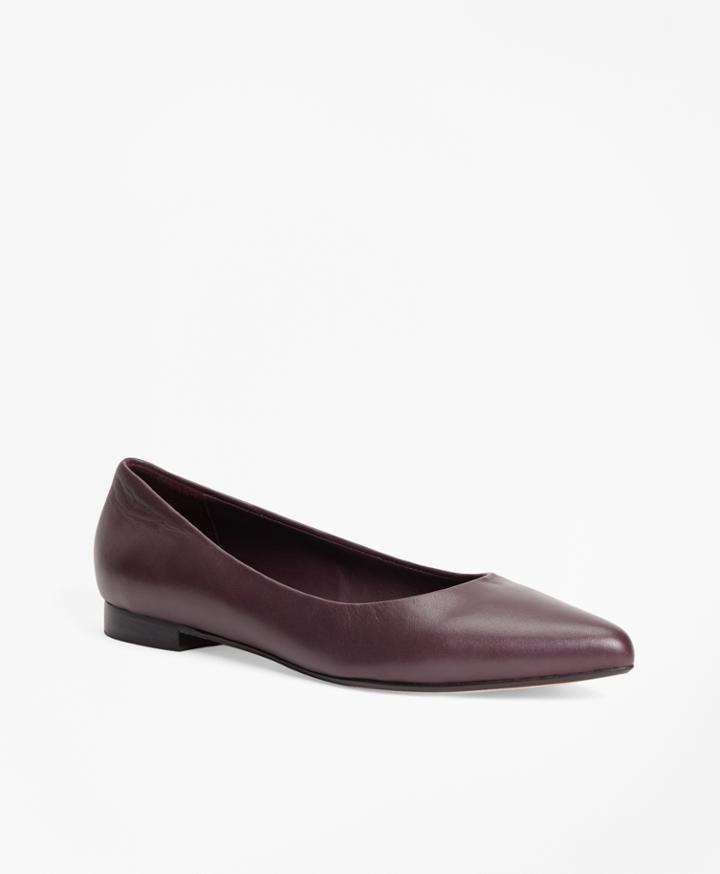 Brooks Brothers Women's Nappa Leather Flats