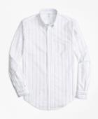 Brooks Brothers Men's Regent Fit Oxford Multi-stripe Sport Shirt
