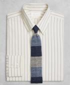 Brooks Brothers Men's Golden Fleece Slim Fitted Dress Shirt, Button-down Collar Double-twin Stripe