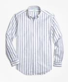Brooks Brothers Men's Milano Fit Oxford Bb#1 Stripe Sport Shirt