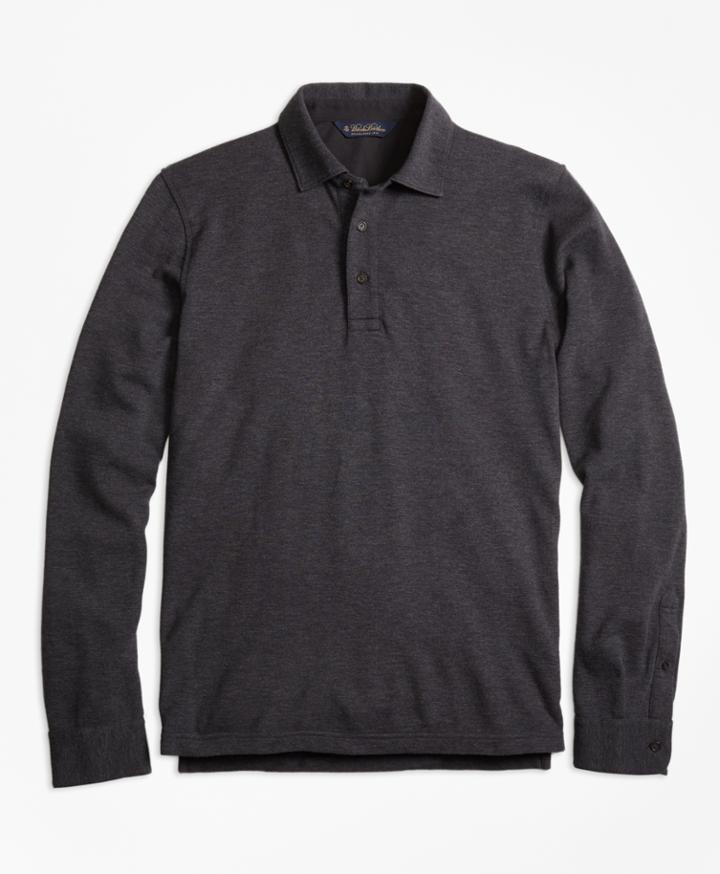 Brooks Brothers Men's Long-sleeve Gentleman Polo Shirt